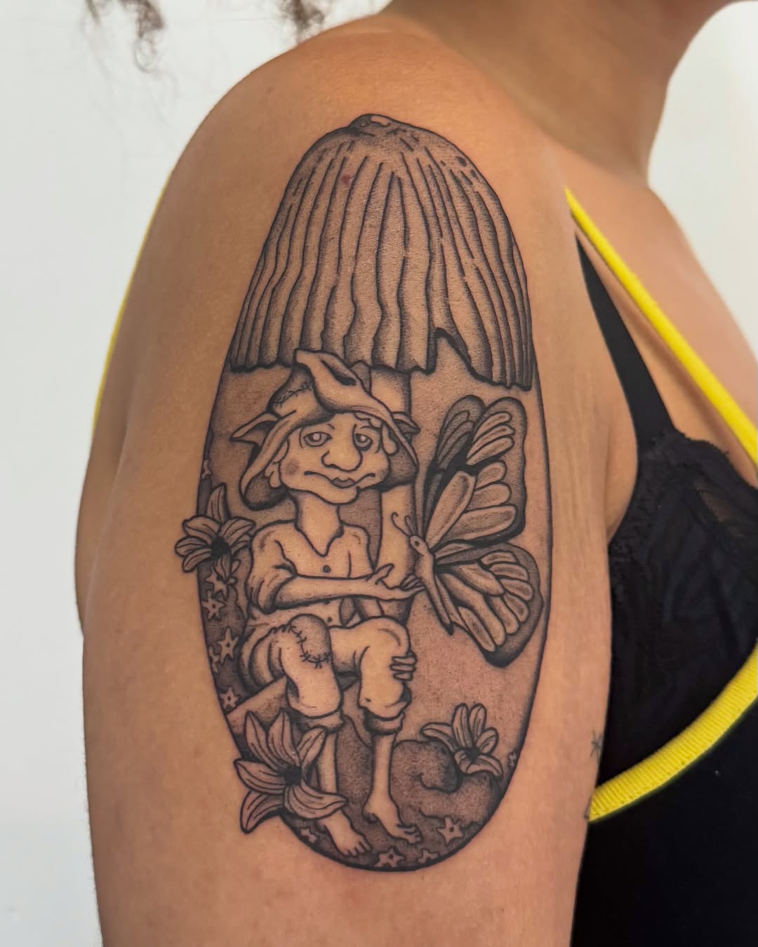 Tattoo by @beelzebubbers — illustrative, black_and_grey
