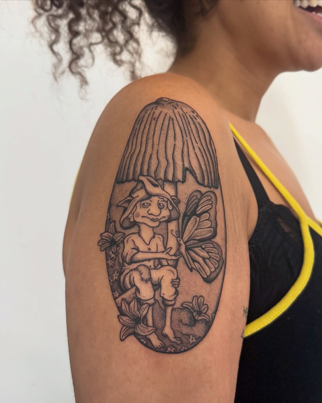 Tattoo by @beelzebubbers — illustrative, black_and_grey