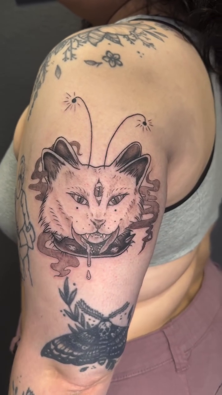 Tattoo by @bubblegum_and_bones — black_and_grey