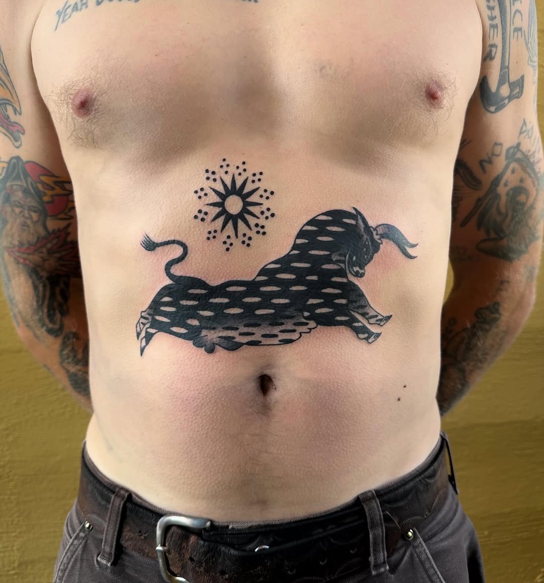 Tattoo by @maneefriday — blackwork, geometric