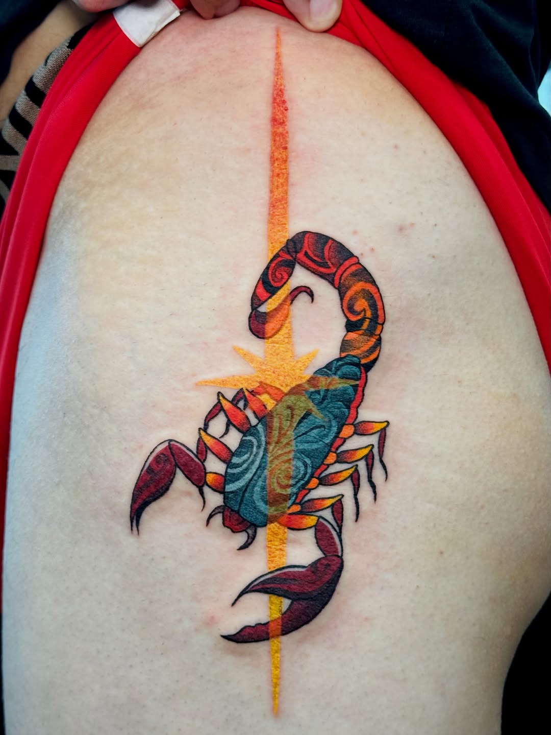 Tattoo by @livingsticker — neo_traditional, trash_polka