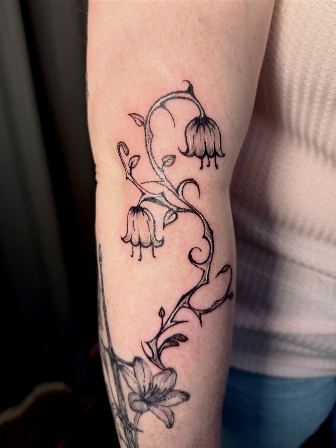 Tattoo by @gray.space.ink — fine_line, illustrative