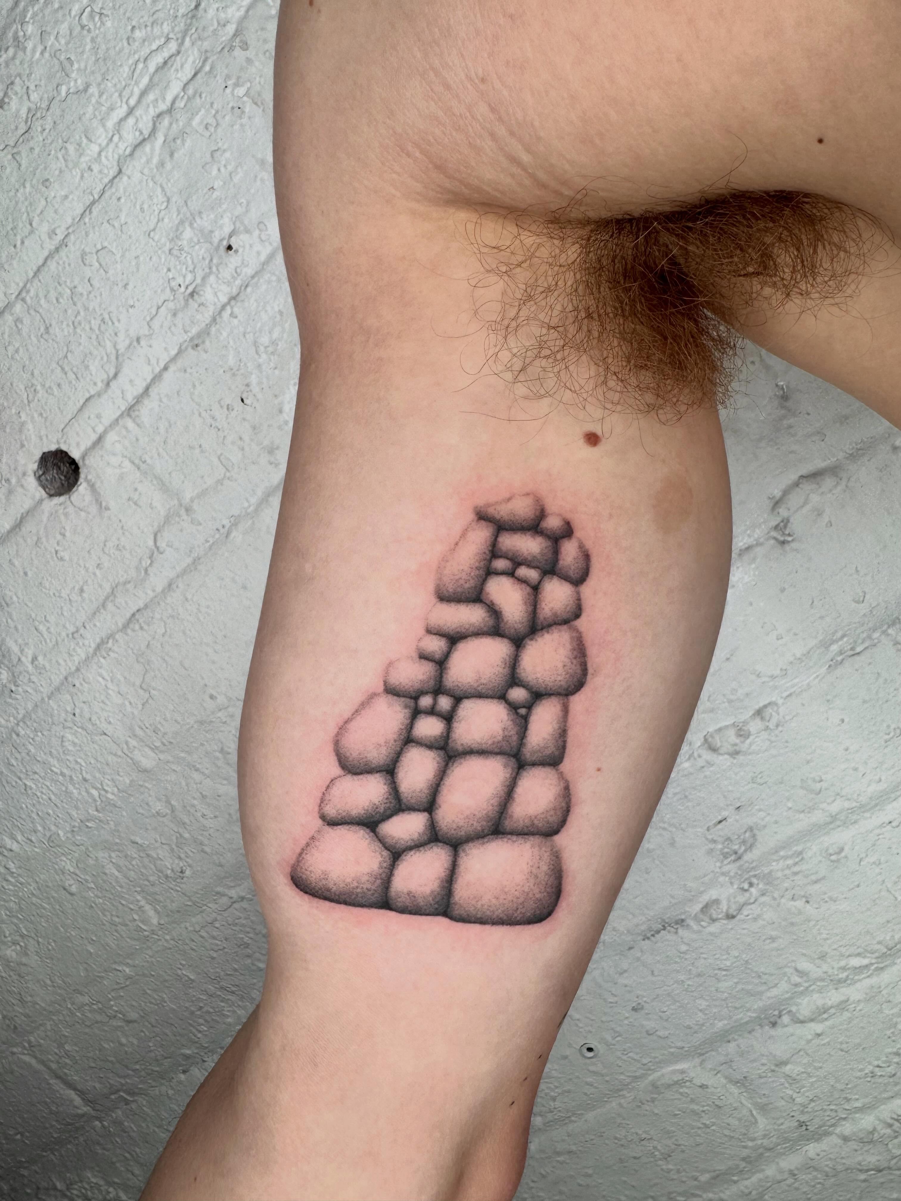 Tattoo by @el_kenny_ — black_and_grey, dotwork