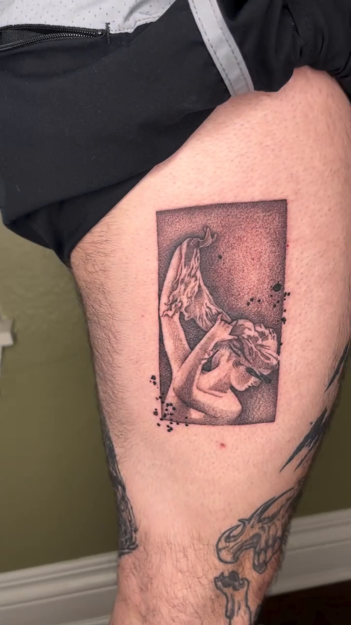 Tattoo by @zen_tatts — black_and_grey, illustrative