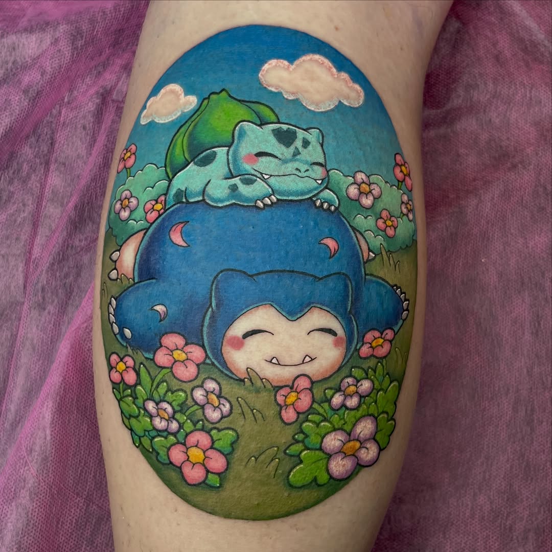 Tattoo by @ghostmalonetattoo — new_school, anime