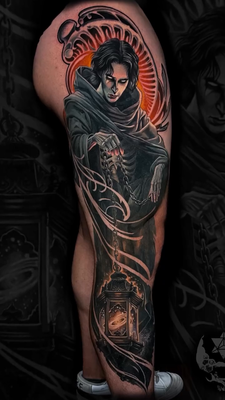 Tattoo by @bobbitnertattoo — dark_realism, black_and_grey