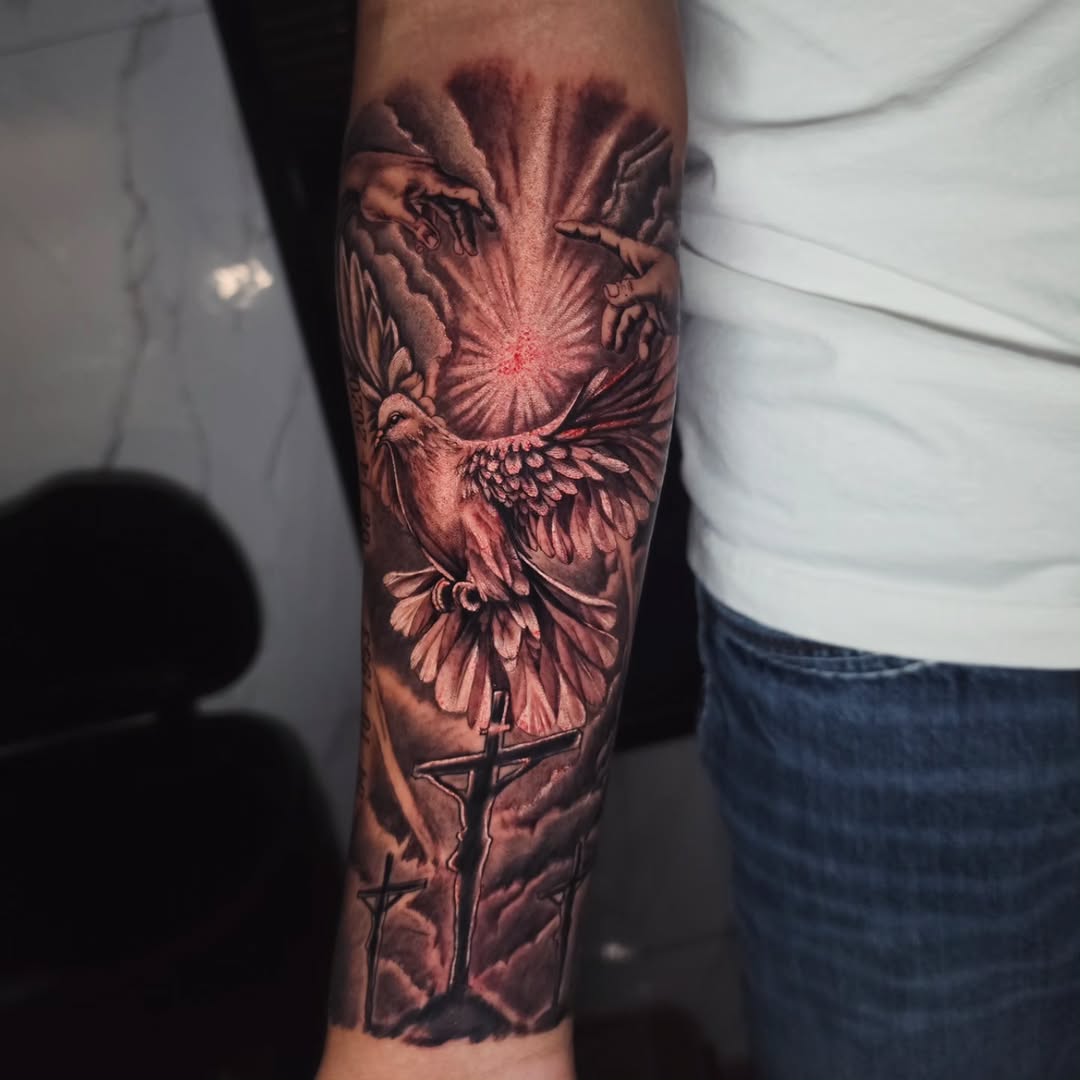 Tattoo by @giron21_tattoo — realism, black_and_grey