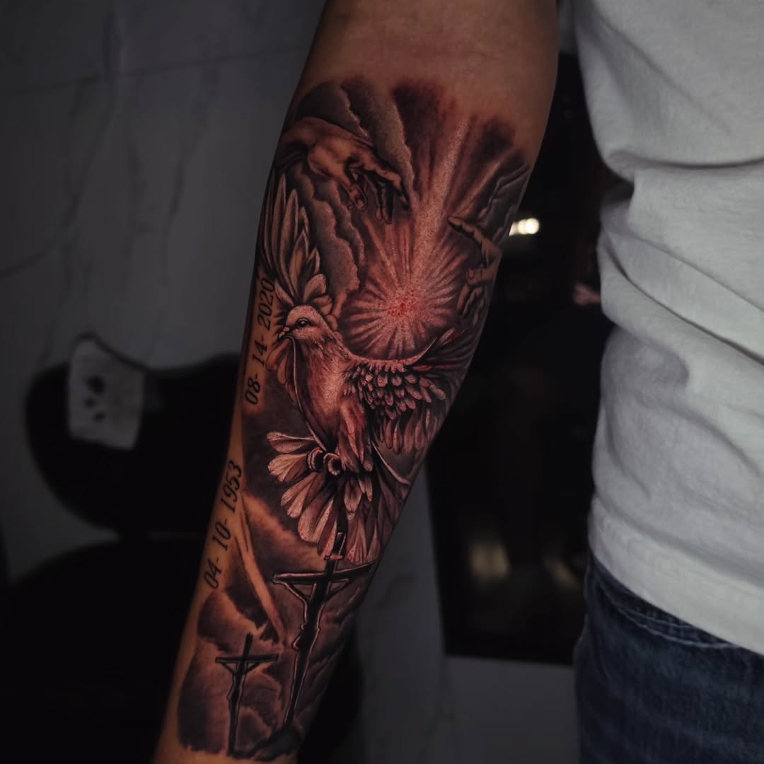Tattoo by @giron21_tattoo — realism, black_and_grey