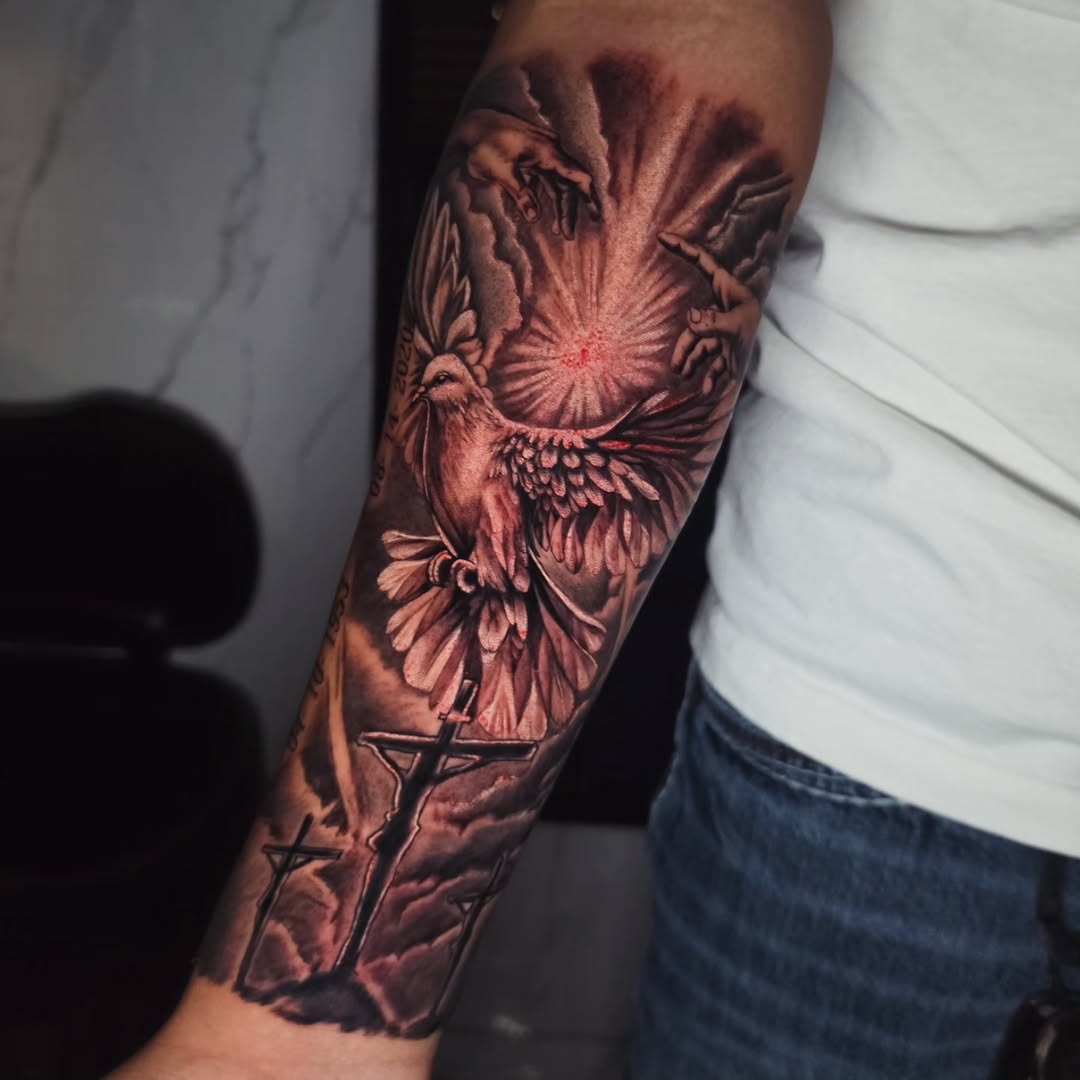 Tattoo by @giron21_tattoo — realism, black_and_grey