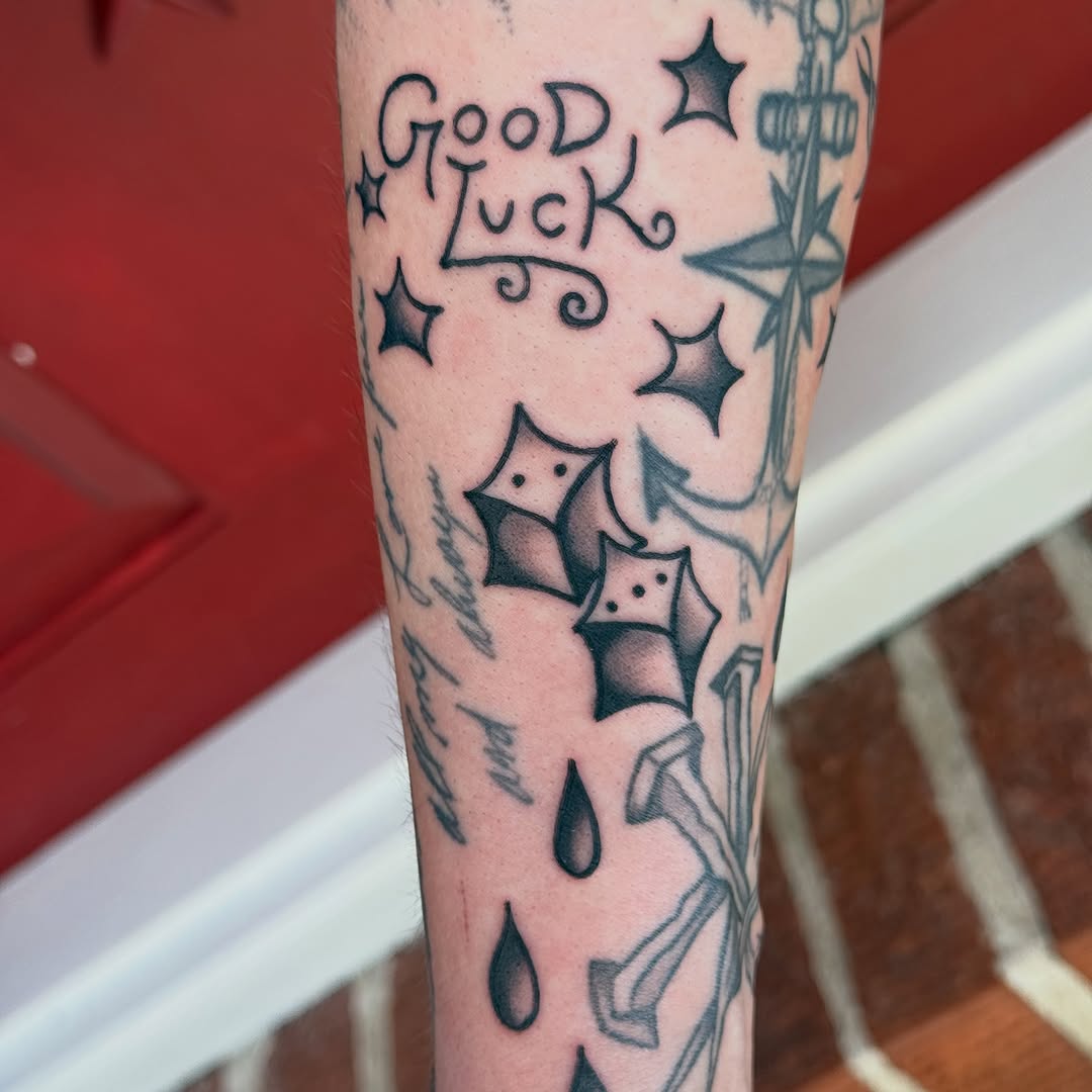 Tattoo by @kayzzentat2 — american_traditional, lettering_script