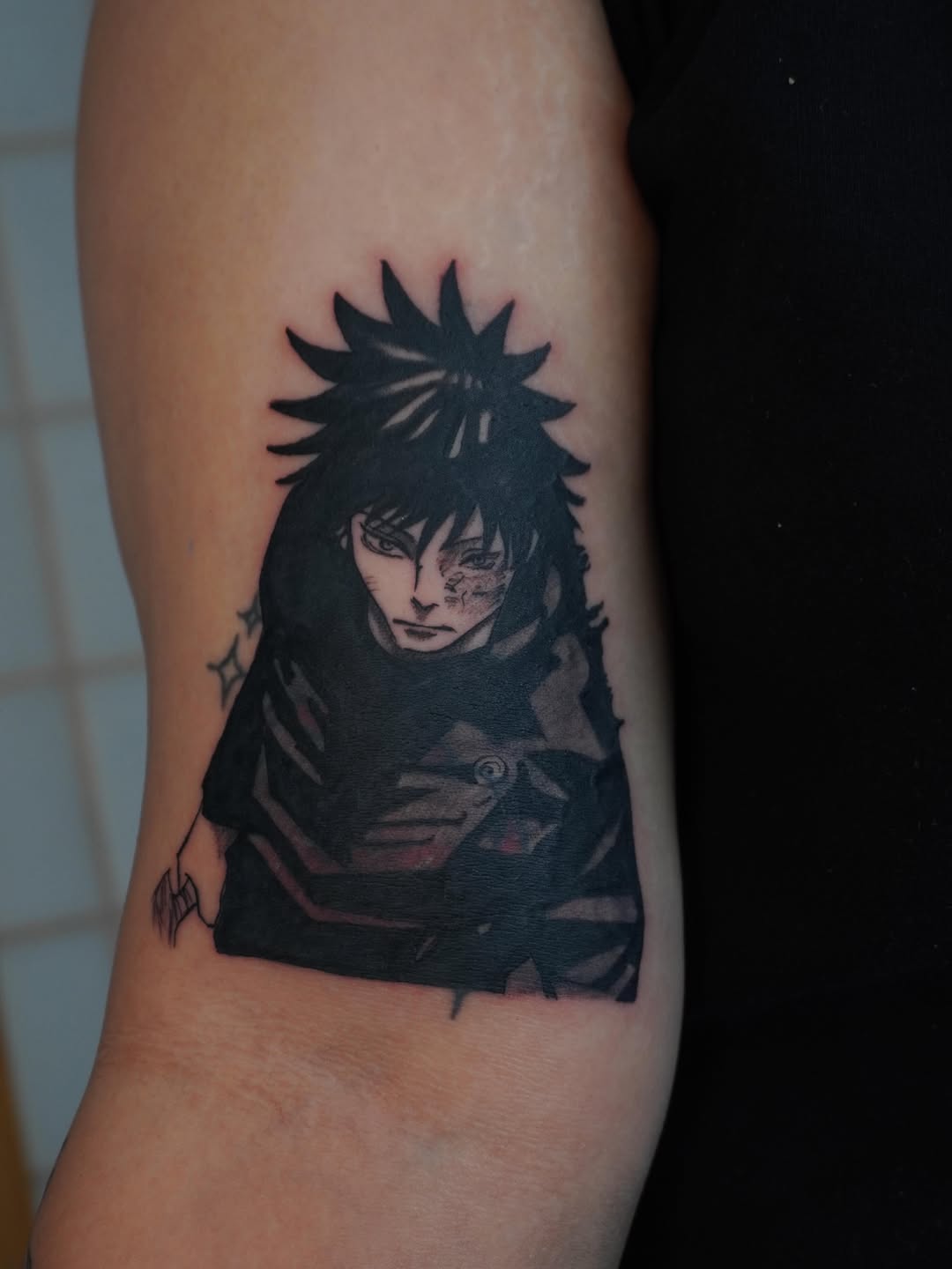 Tattoo by @hallowcream — illustrative, anime