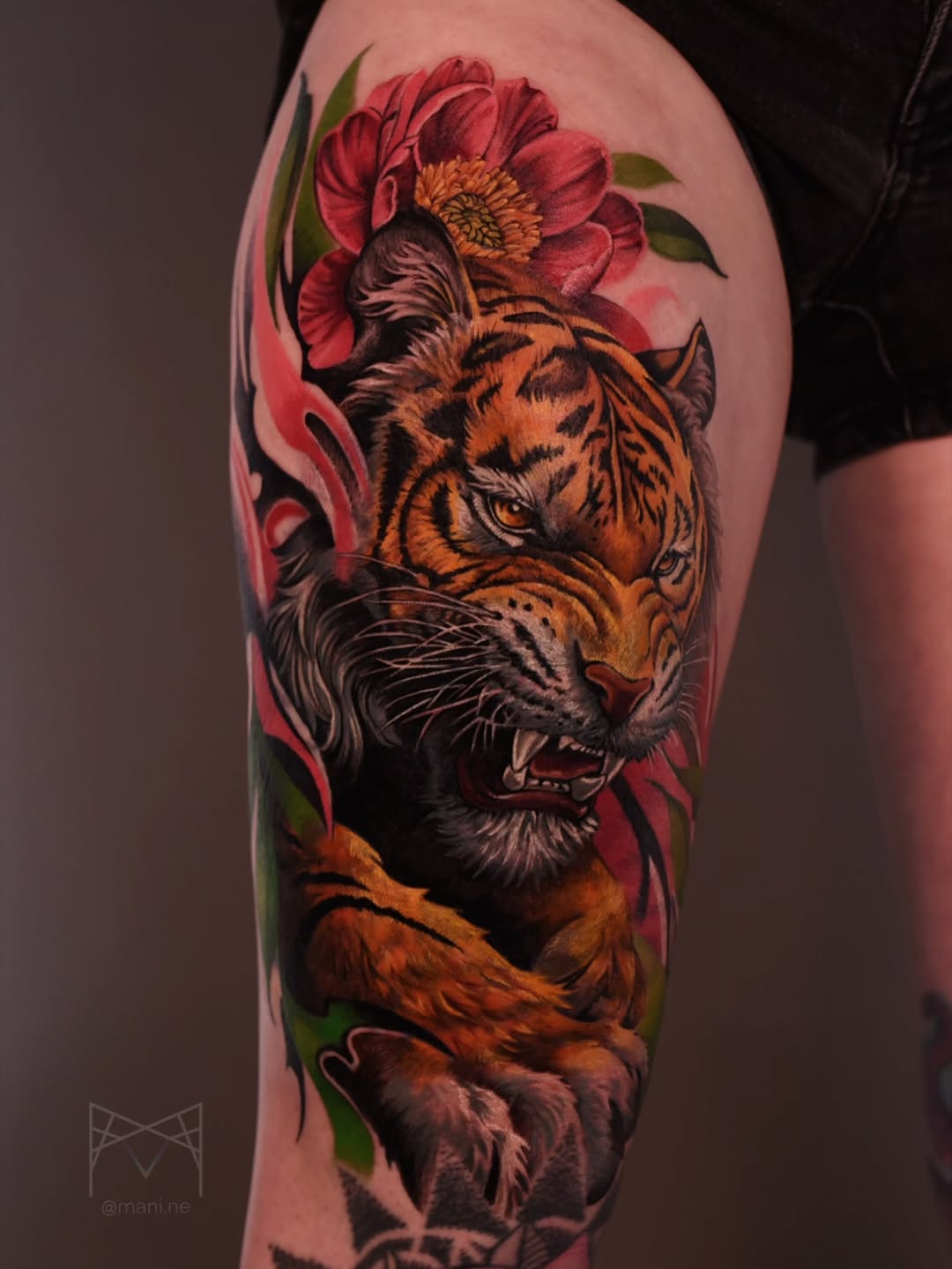 Tattoo by @mani.art.ne — realism, japanese_irezumi