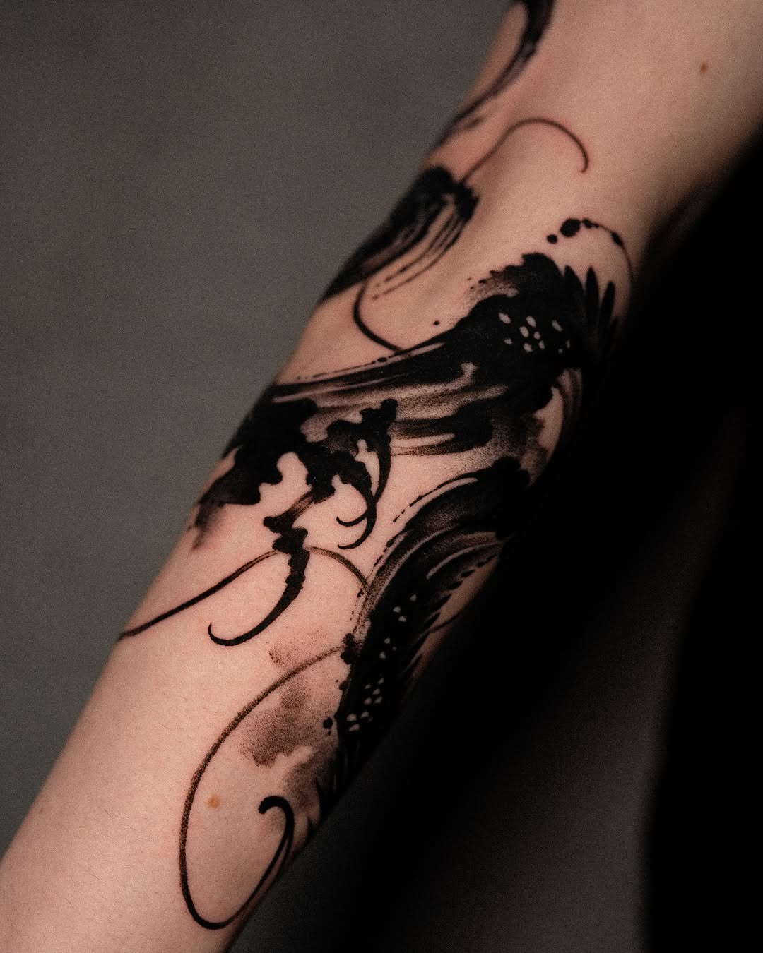 Tattoo by @low.original — blackwork, illustrative