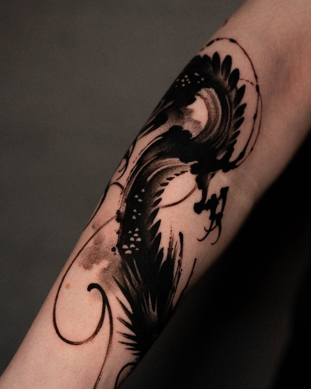 Tattoo by @low.original — blackwork, illustrative