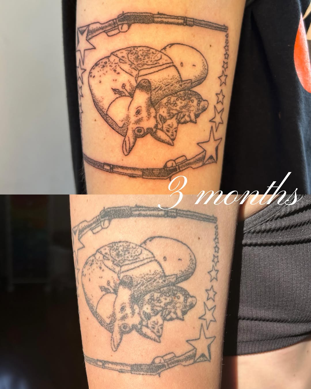 Tattoo by @glittergremliin — illustrative, black_and_grey