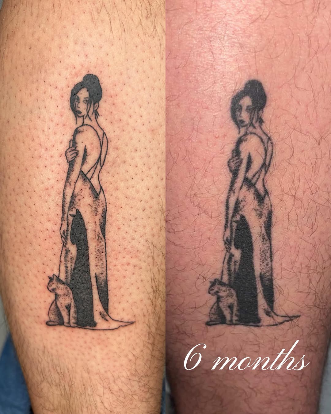 Tattoo by @glittergremliin — illustrative, black_and_grey