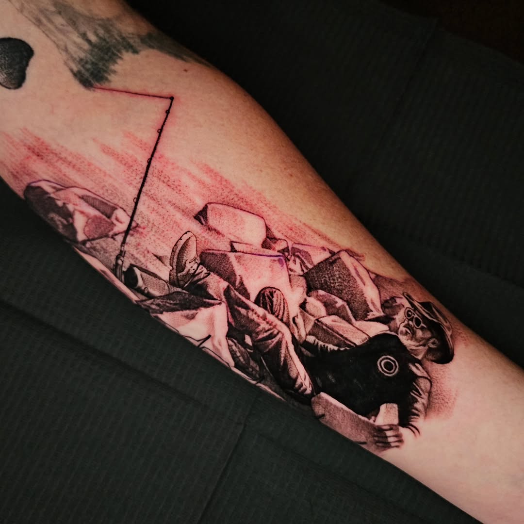 Tattoo by @tattoosmadebysomeone — realism, black_and_grey