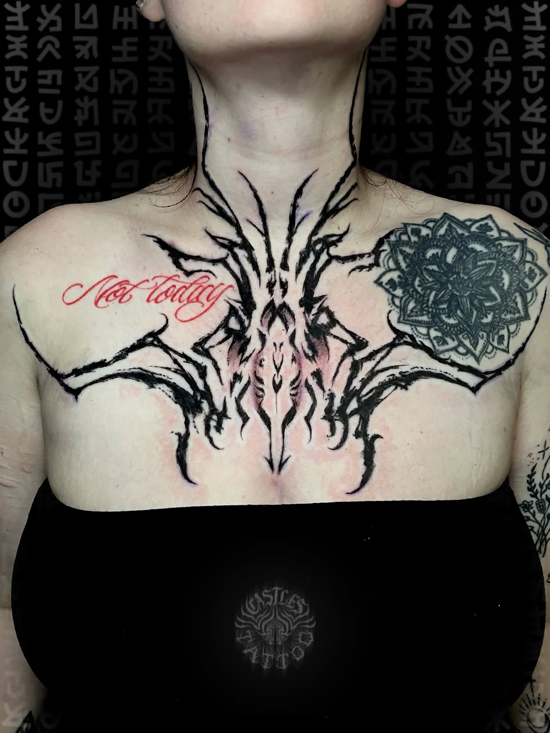 Tattoo by @castles_tattoo — blackwork
