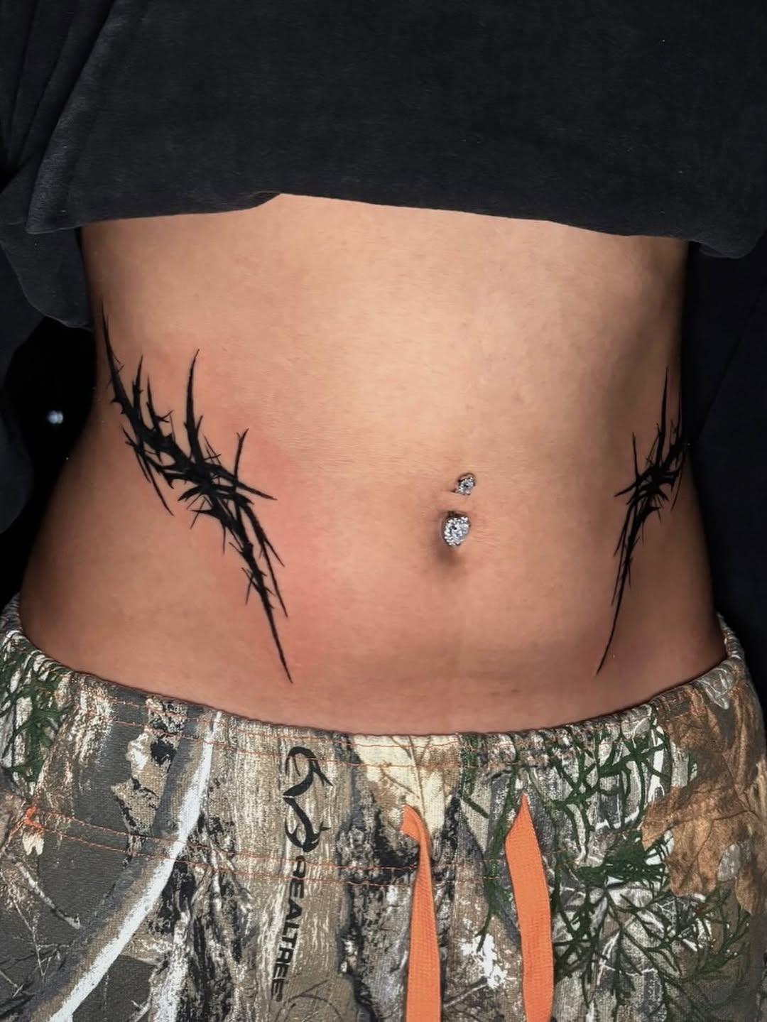 Tattoo by @cryptid.tattoo — blackwork