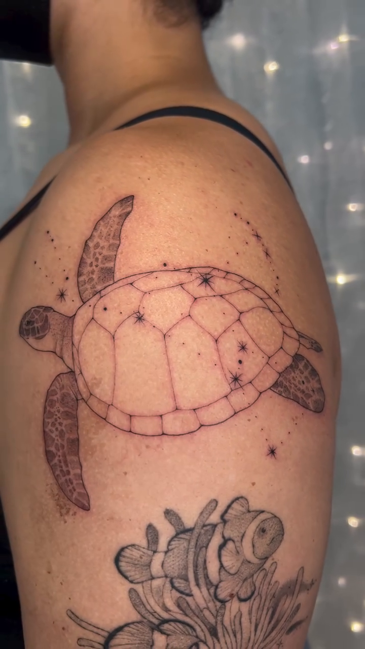 Tattoo by @cupidnegra β fine_line, dotwork