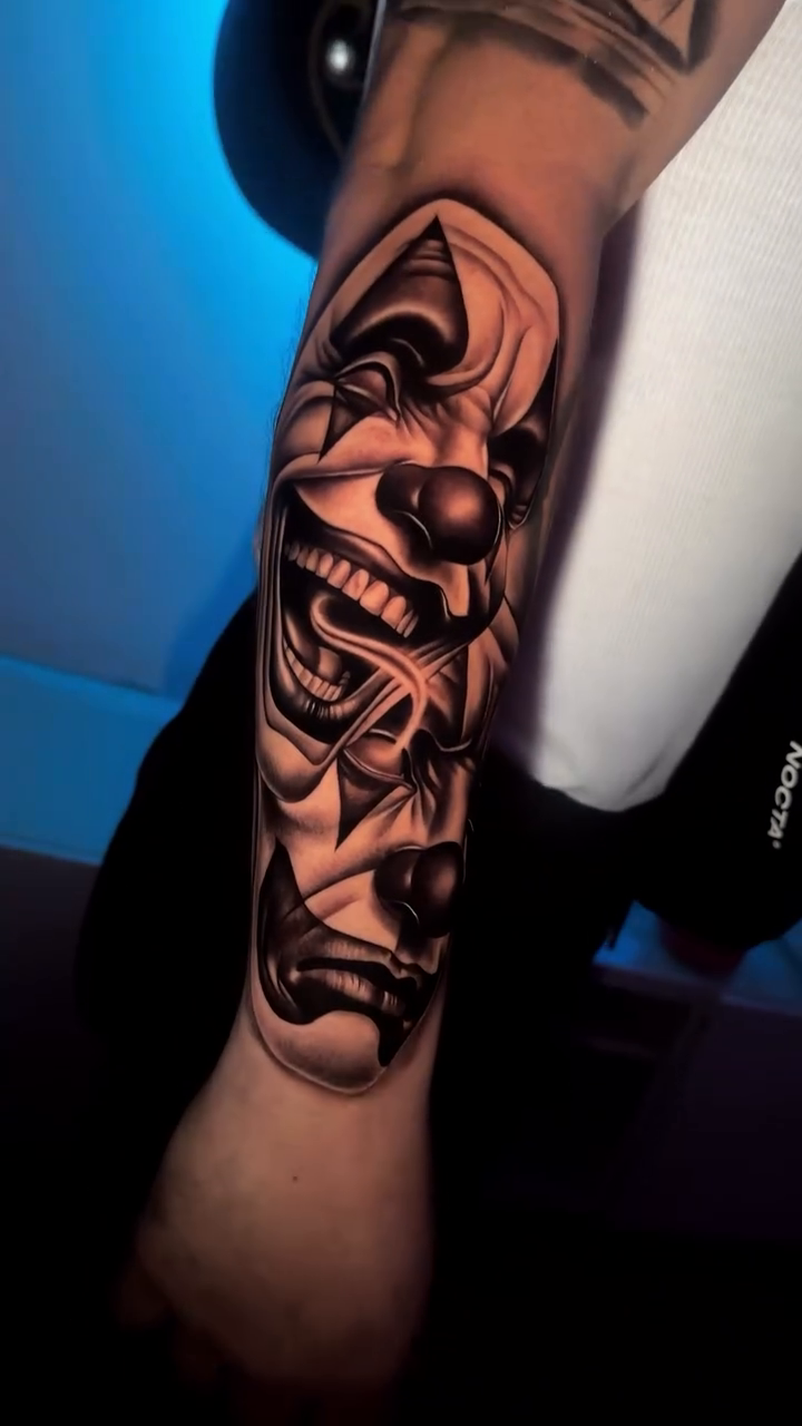 Tattoo by @inkedbydoll — black_and_grey, illustrative
