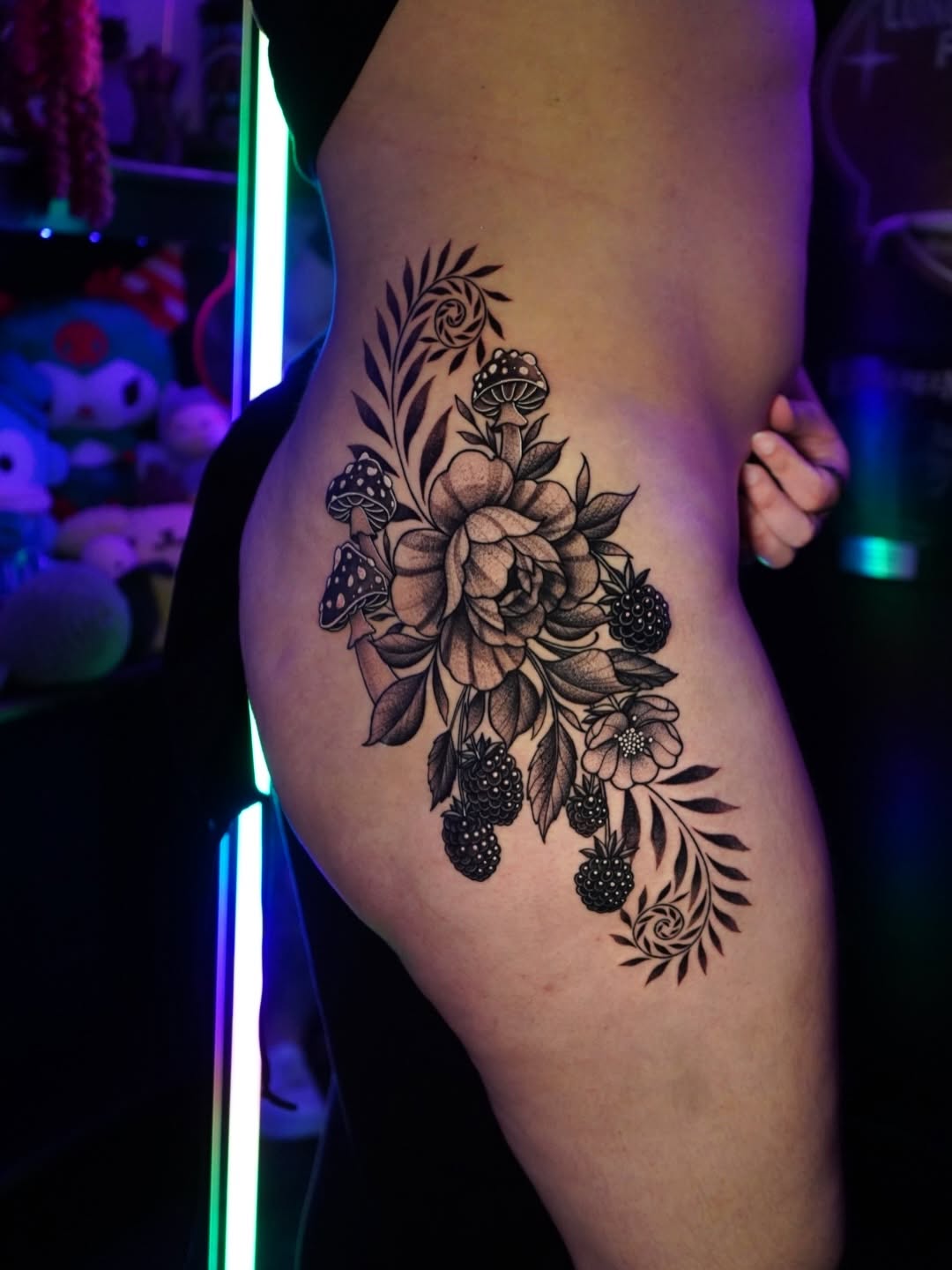 Tattoo by @aries.inkz โ black_and_grey, dotwork