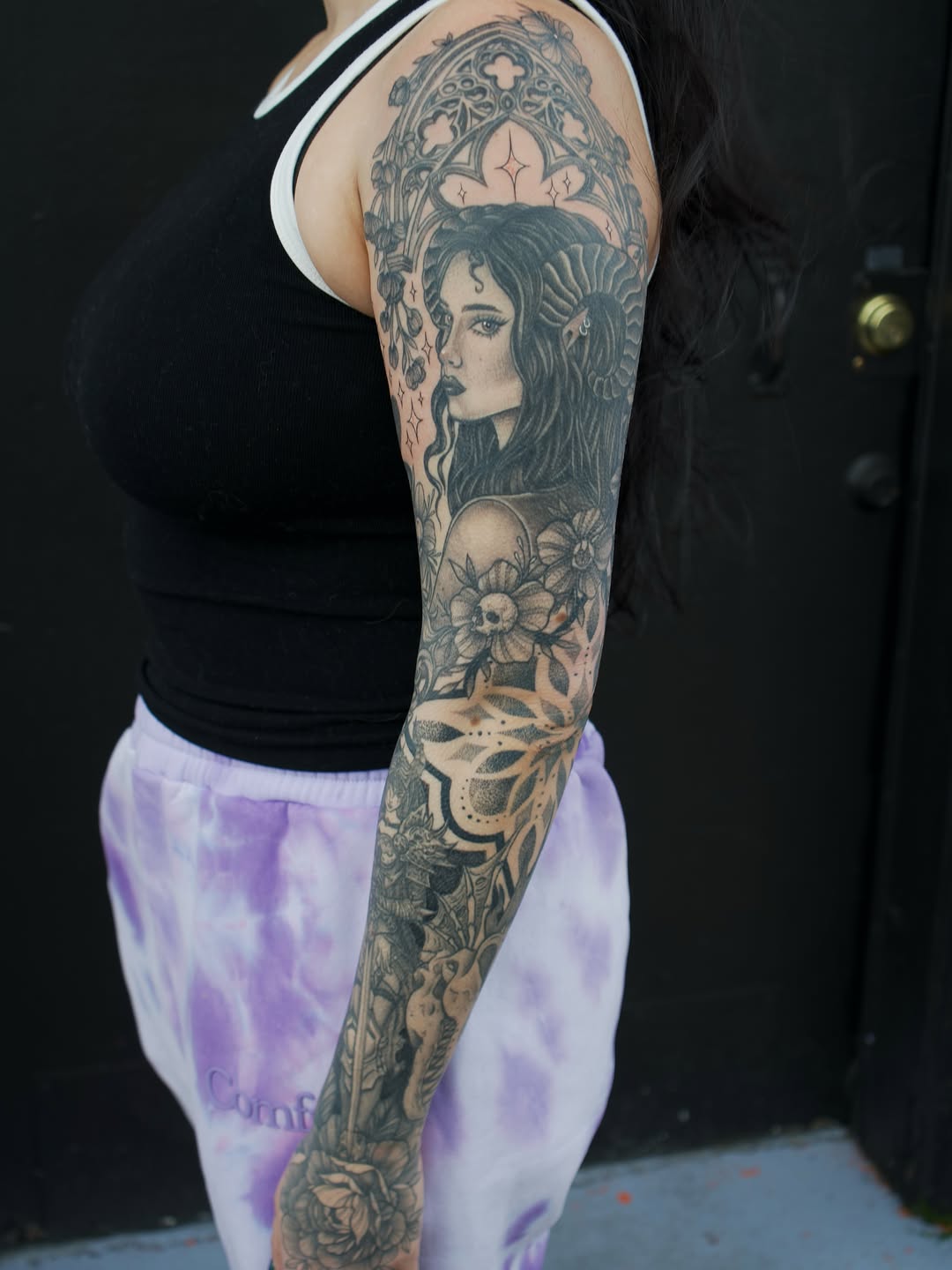 Tattoo by @aries.inkz โ black_and_grey, realism