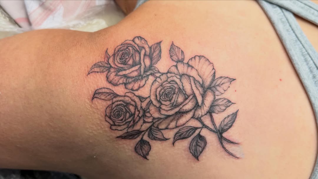 Tattoo by @vancleaveaesthetics — black_and_grey