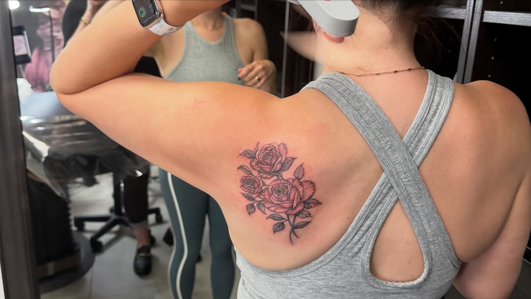 Tattoo by @vancleaveaesthetics — black_and_grey