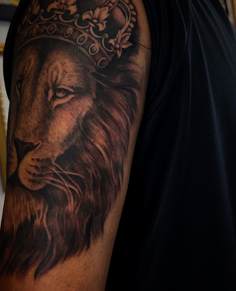 Tattoo by @hollee.ink — realism, black_and_grey