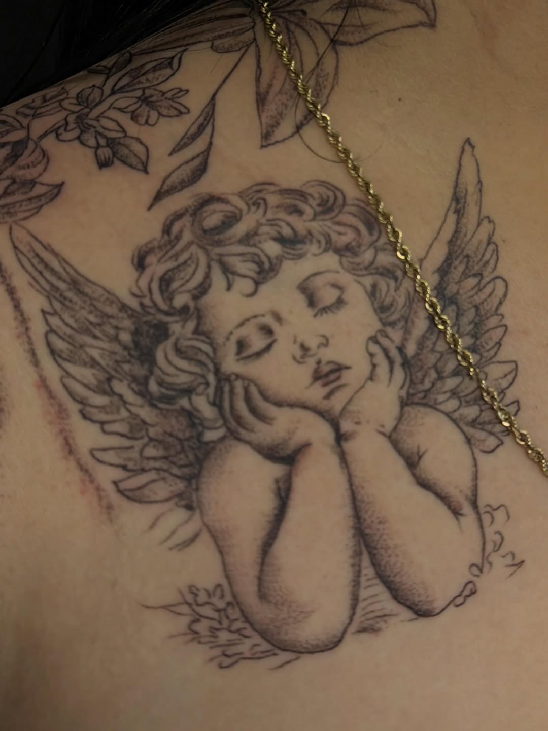 Tattoo by @corteztattoozz — black_and_grey
