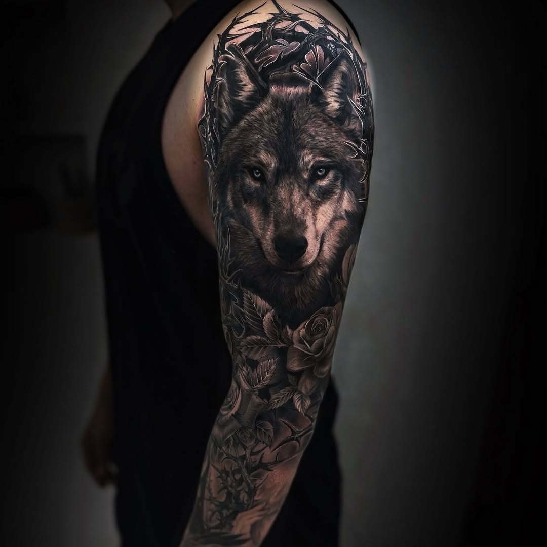Tattoo by @tattooel_light โ realism, black_and_grey