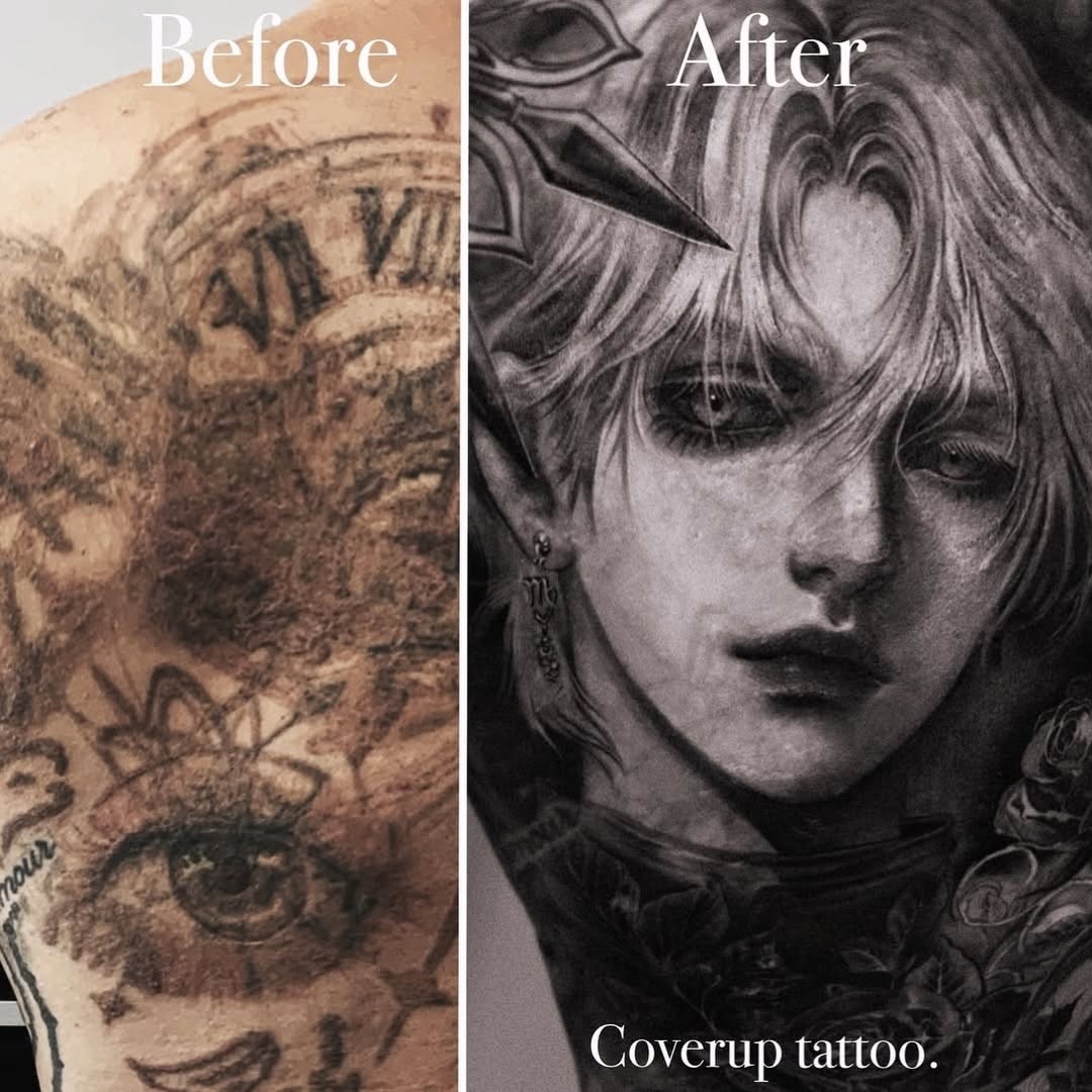 Tattoo by @tattooel_light โ realism, black_and_grey