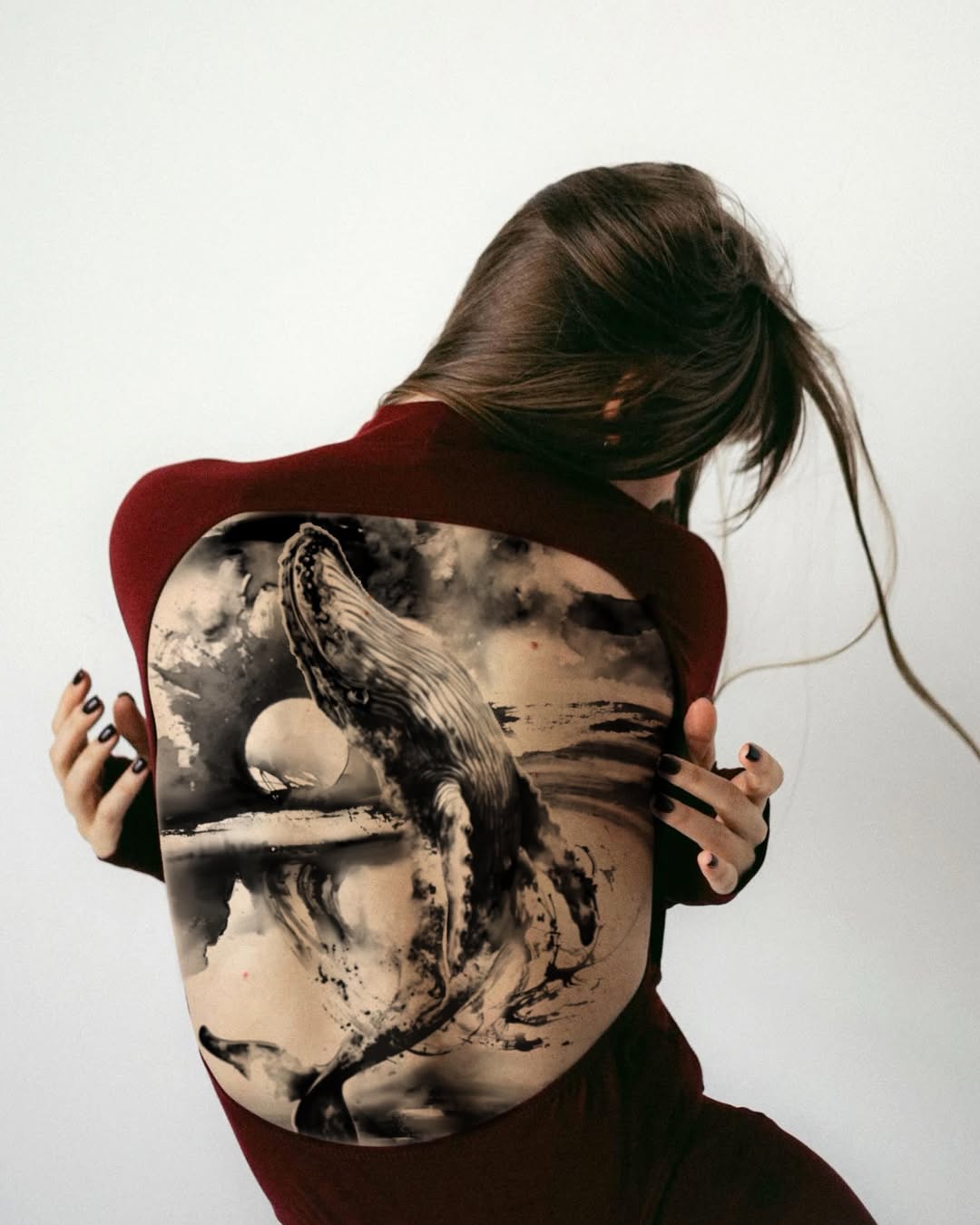 Tattoo by @k.imnii — black_and_grey, illustrative
