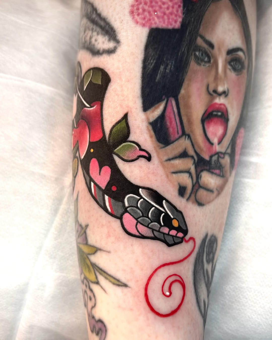Tattoo by @ari_tattooer — american_traditional, illustrative