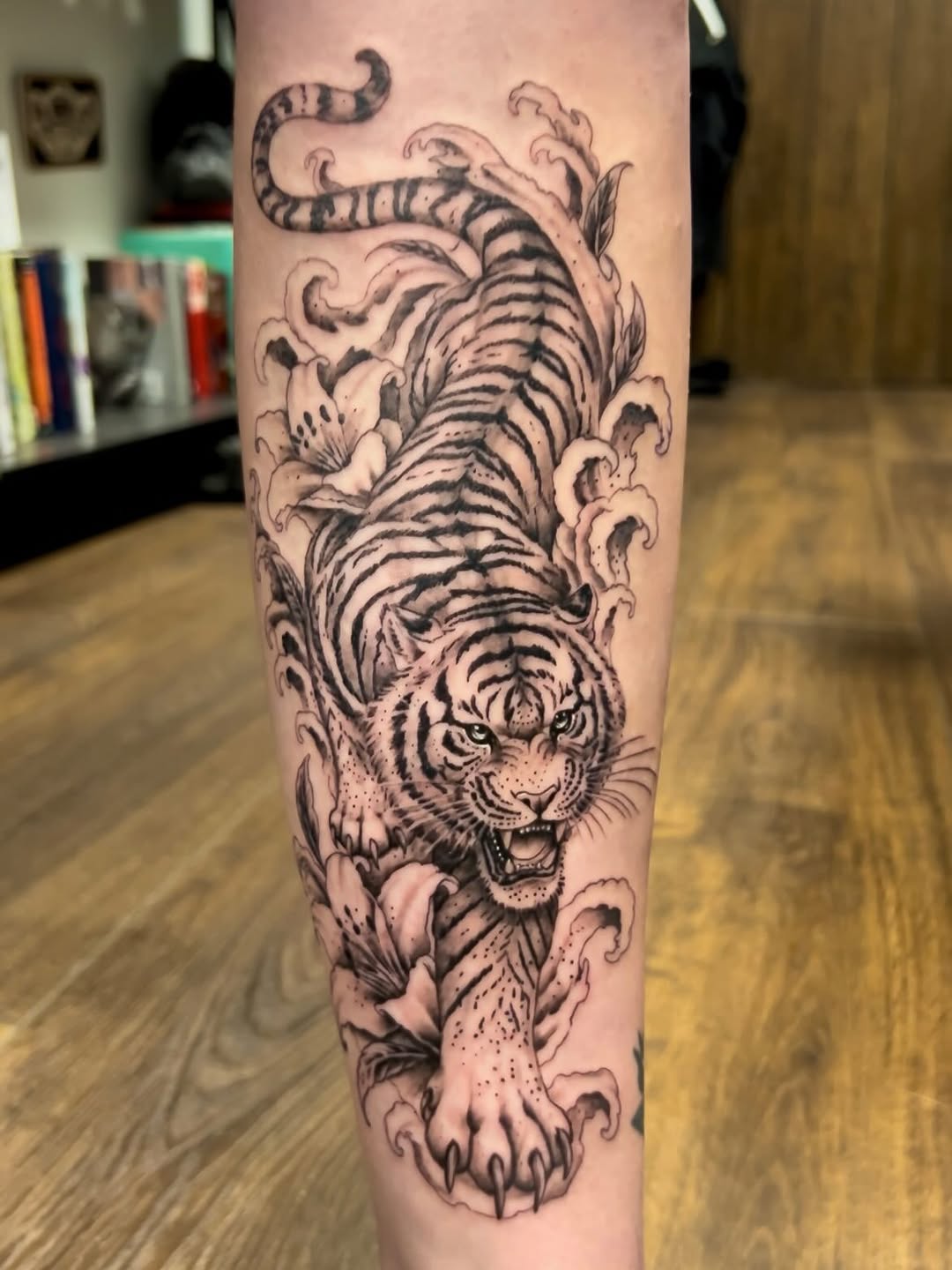 Tattoo by @ozzyblacklinetattoo — black_and_grey, realism
