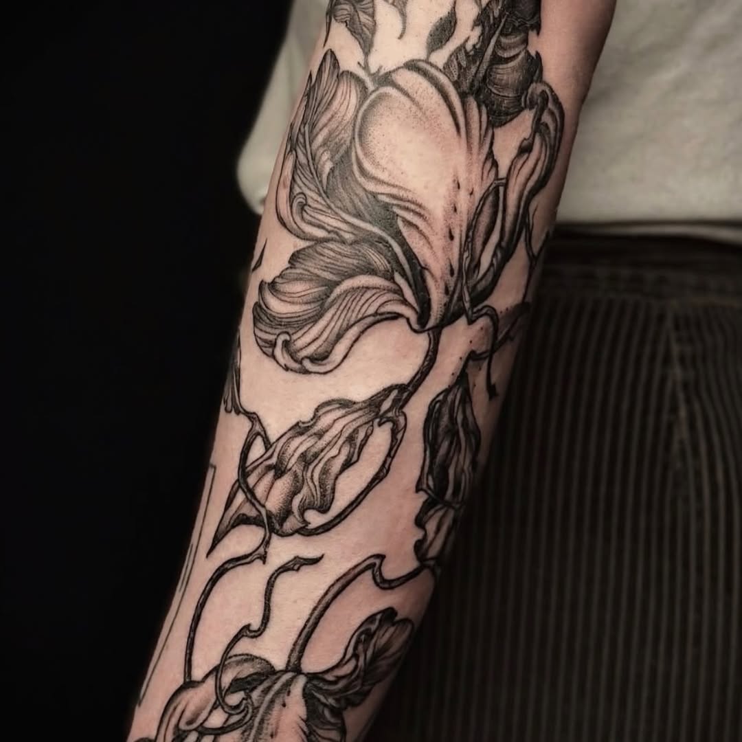 Tattoo by @giokay — black_and_grey