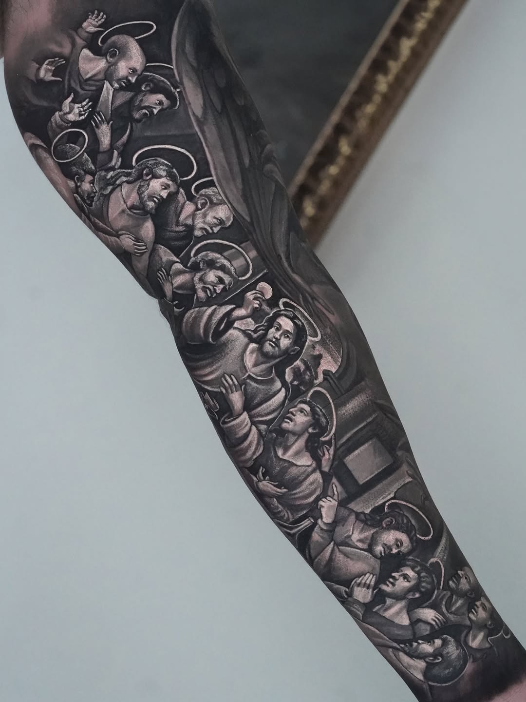 Tattoo by @charleshuurman — black_and_grey, realism