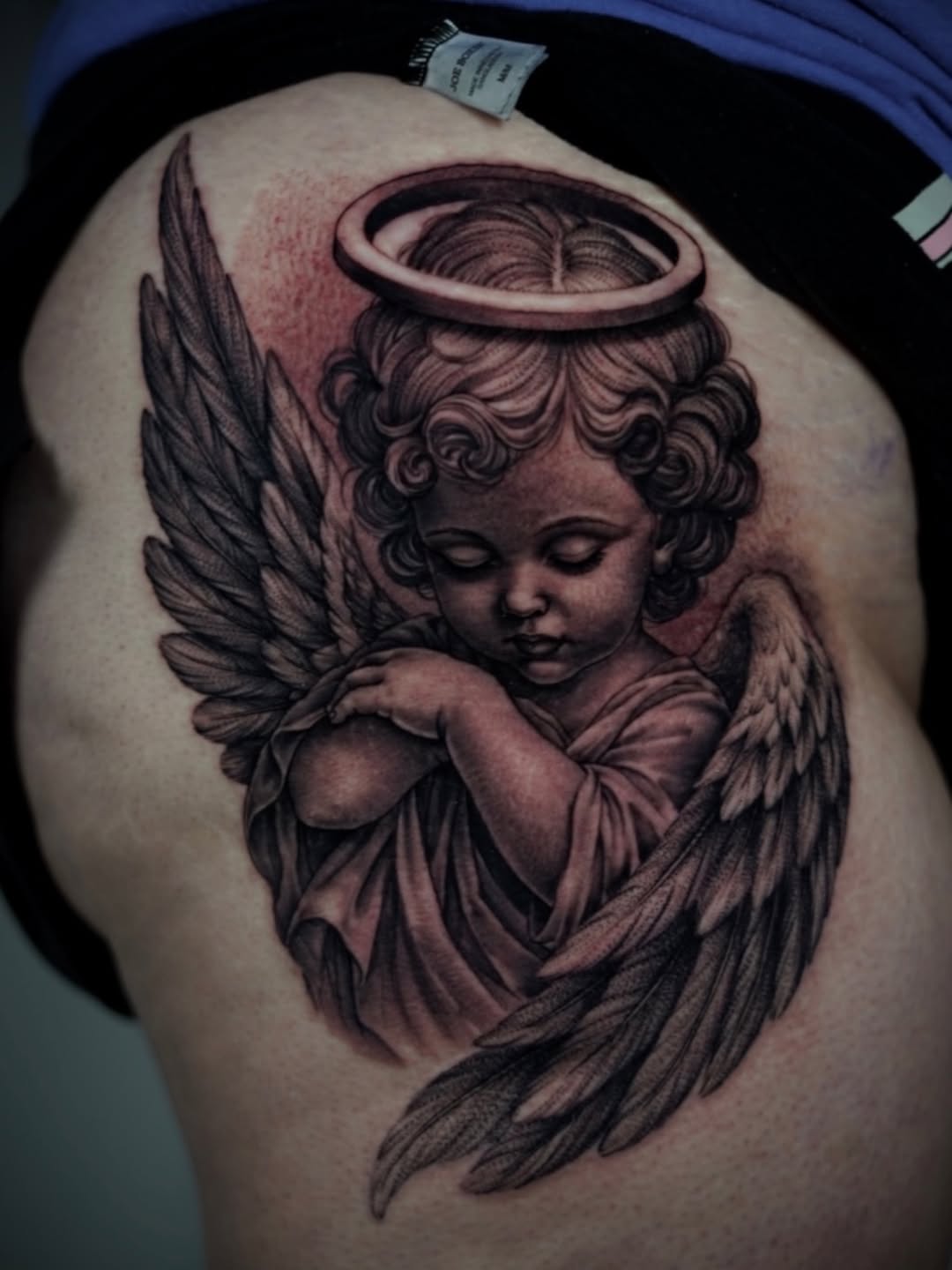Tattoo by @drew_romero_tattoos โ realism, black_and_grey