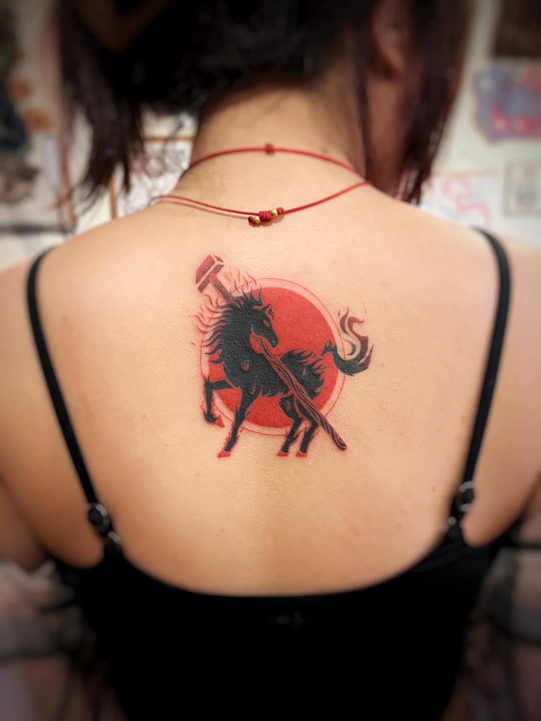 Tattoo by @bai.bai.bunni.tattoos — illustrative, blackwork