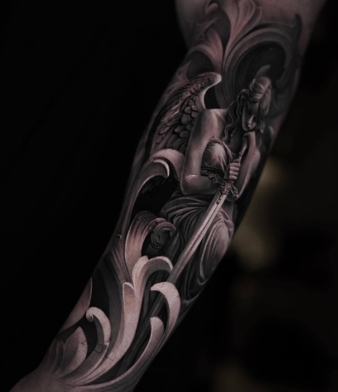 Tattoo by @saranieto_ โ realism, black_and_grey