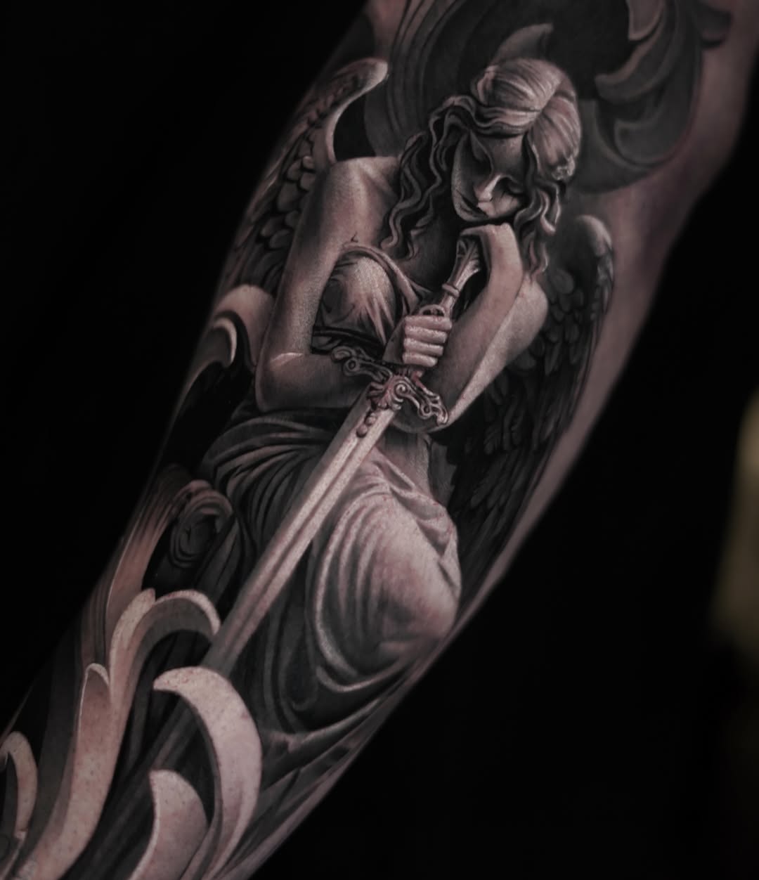 Tattoo by @saranieto_ โ realism, black_and_grey