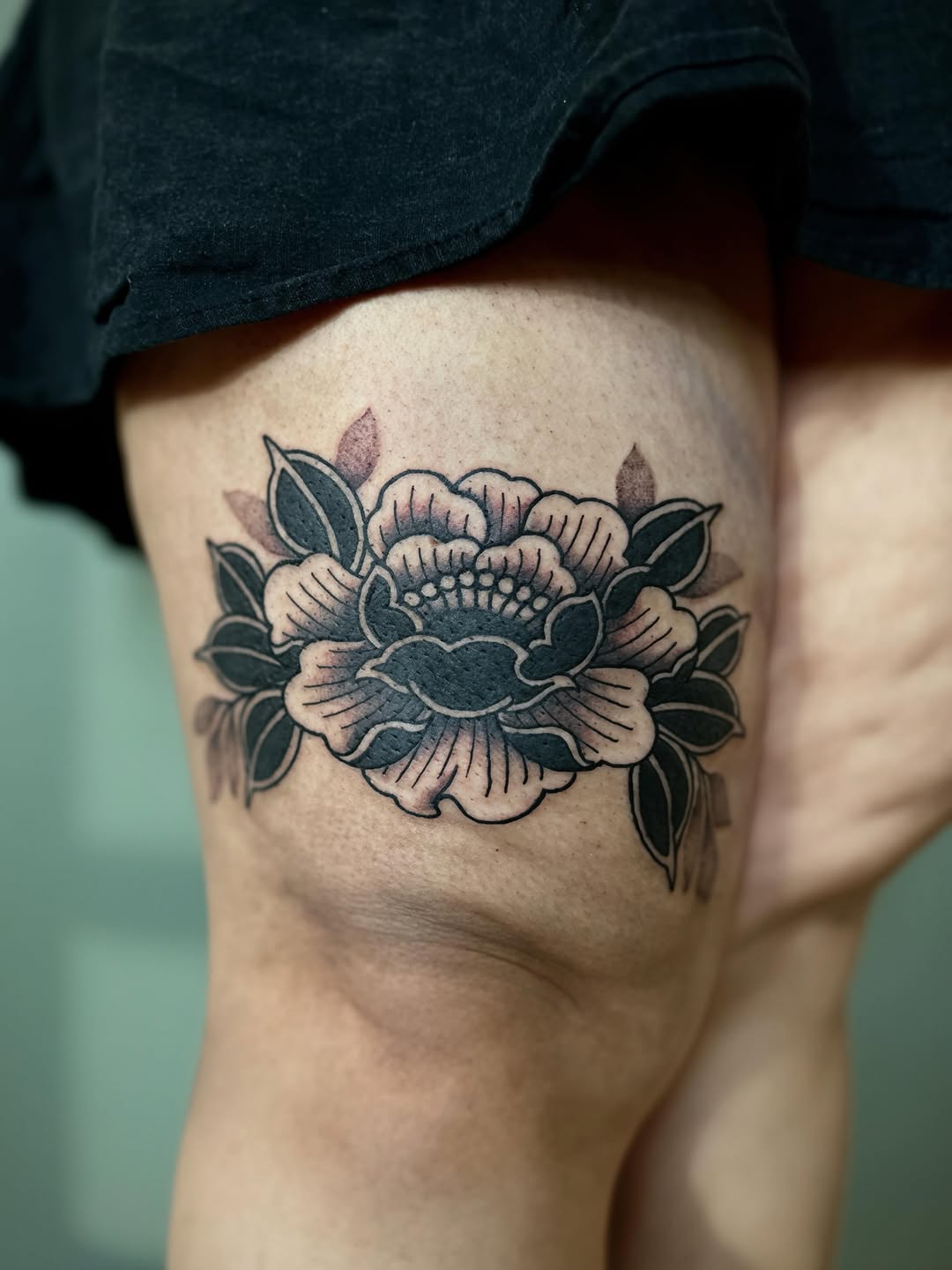 Tattoo by @dustytattoos — japanese_irezumi, black_and_grey