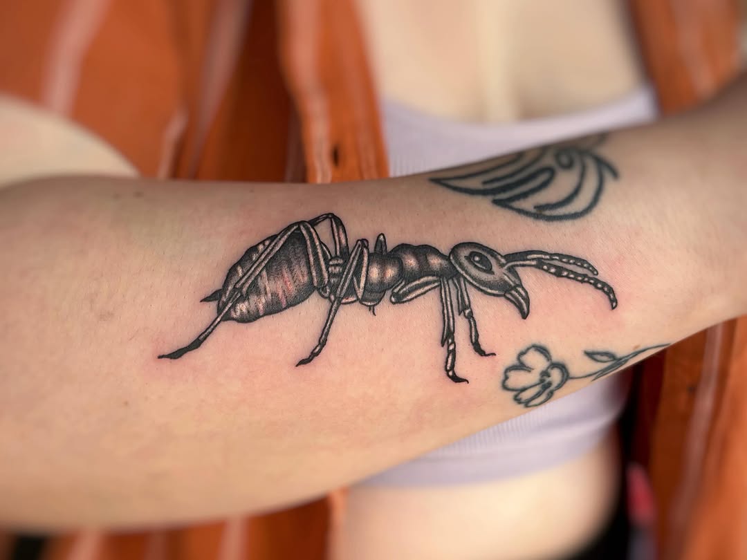 Tattoo by @avabradysart — black_and_grey