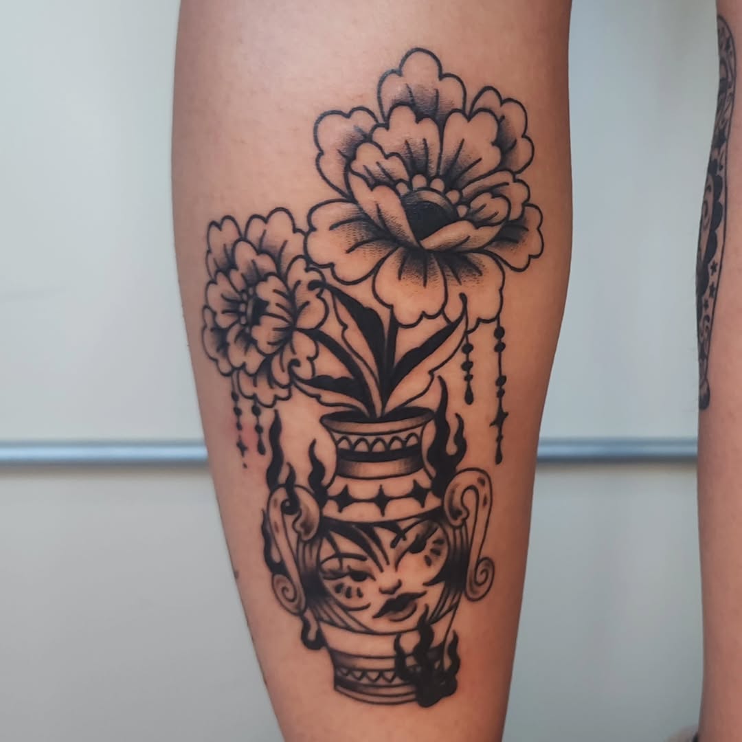 Tattoo by @maxinestewart — american_traditional, illustrative