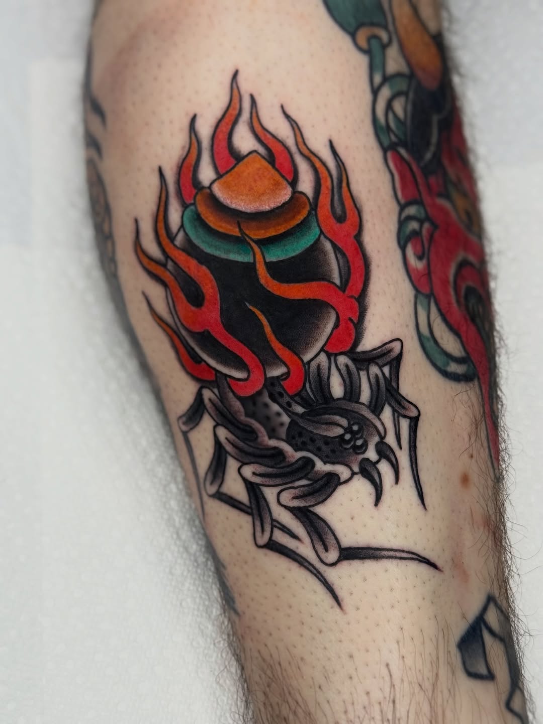 Tattoo by @domlibretti — american_traditional, illustrative