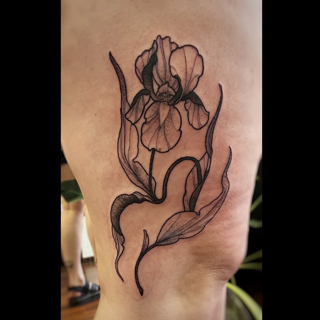 Tattoo by @joyinsorrowtattoo — fine_line, black_and_grey