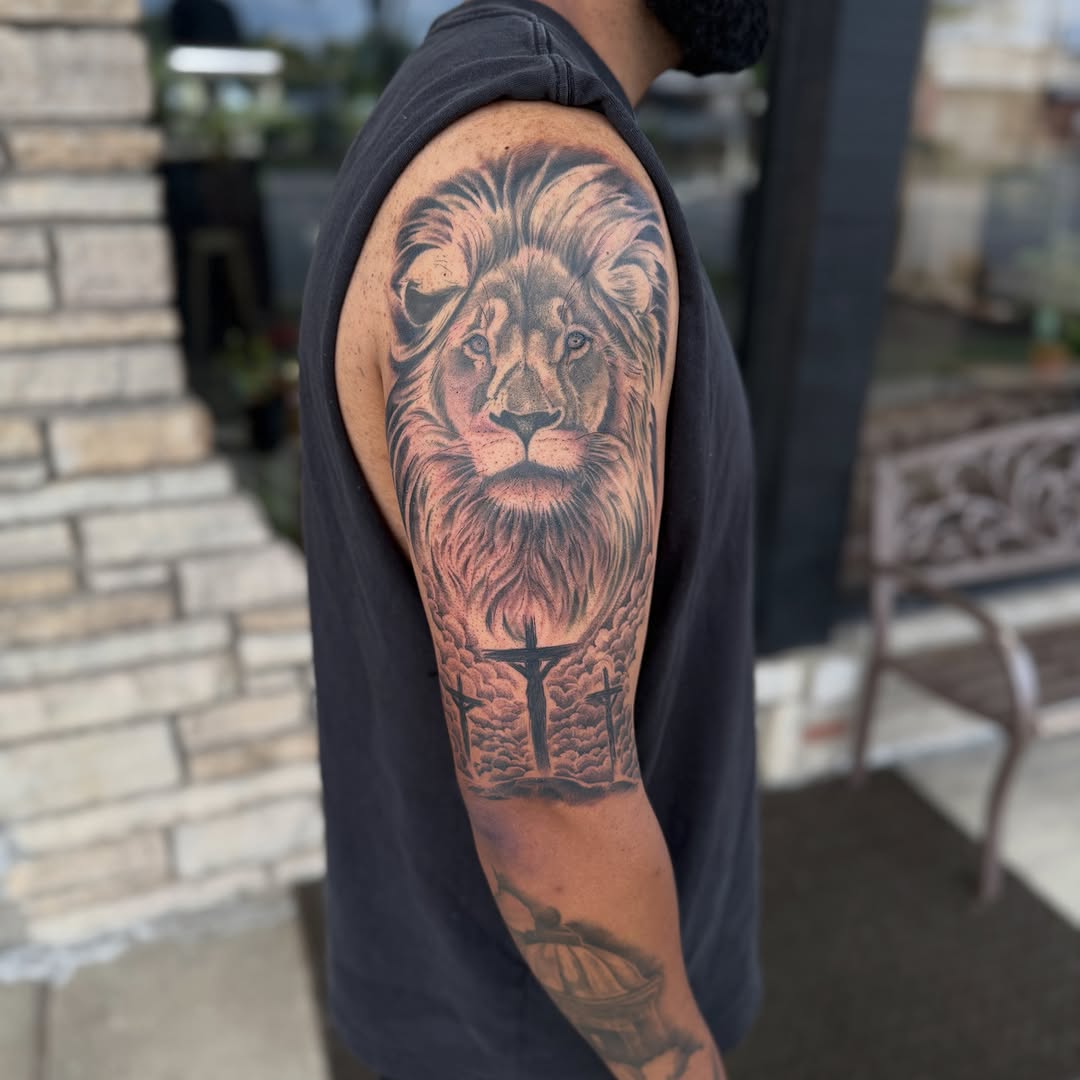 Tattoo by @ambergram_chicago — realism, black_and_grey