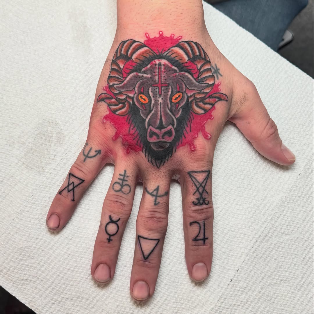 Tattoo by @firecrackertats — blackwork