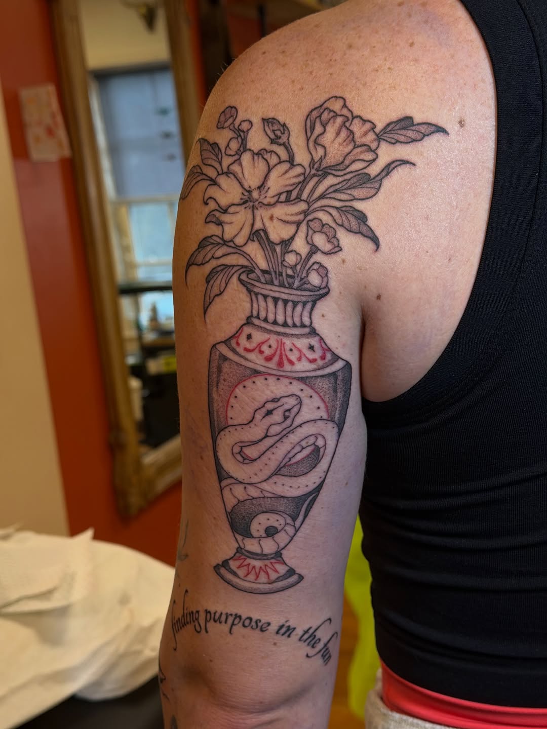 Tattoo by @gianna.tattoos — black_and_grey